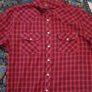 Vintage western wear long sleeve button down shirt